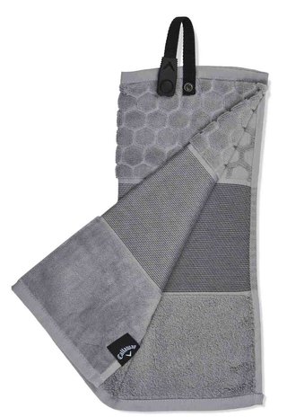 Callaway Tri-Fold 23 golfový uterák 16"x21" (40x53 cm), šedá