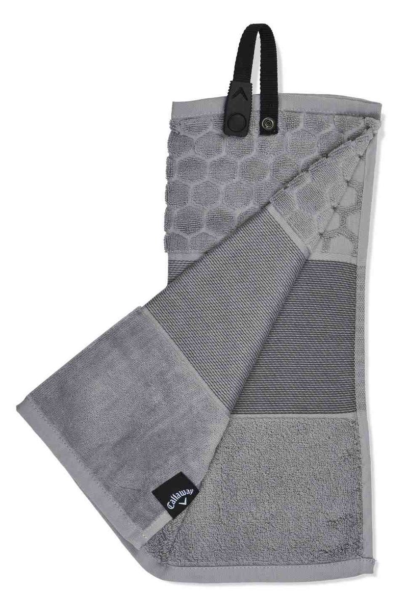 Callaway Tri-Fold 23 golfový uterák 16"x21" (40x53 cm), šedá