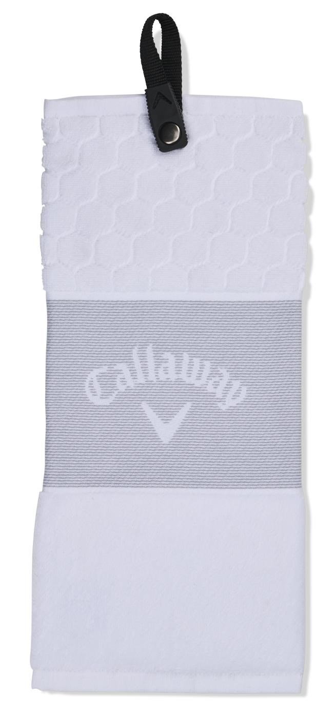 Callaway Tri-Fold 23 golfový uterák 16"x21" (40x53 cm), biela