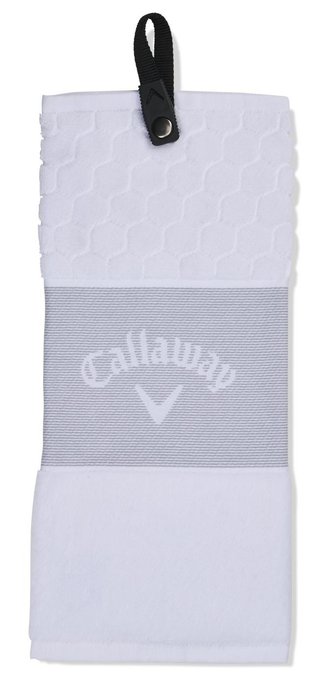 Callaway Tri-Fold 23 golfový uterák 16"x21" (40x53 cm), biela