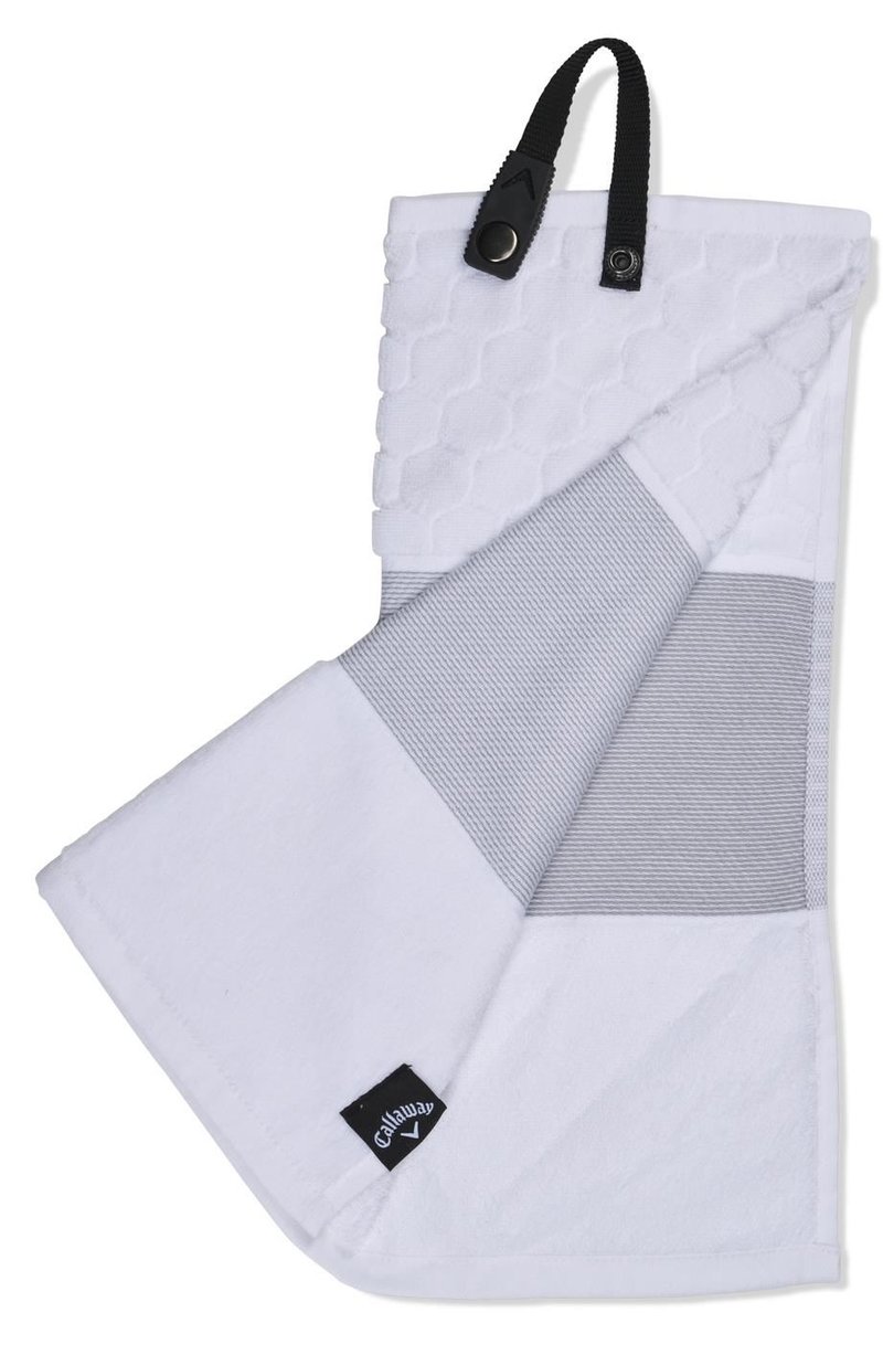 Callaway Tri-Fold 23 golfový uterák 16"x21" (40x53 cm), biela