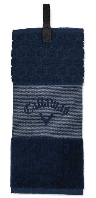 Callaway Tri-Fold 23 golfový uterák 16"x21" (40x53 cm), tmavě modrá