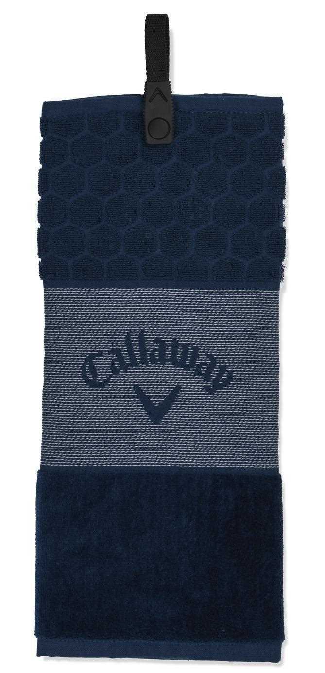 Callaway Tri-Fold 23 golfový uterák 16"x21" (40x53 cm), tmavě modrá