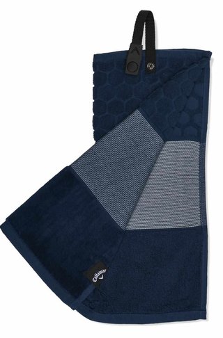 Callaway Tri-Fold 23 golfový uterák 16"x21" (40x53 cm), tmavě modrá