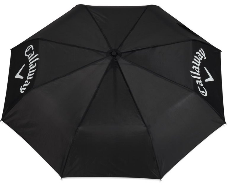 Callaway 43" Single Canopy Collapsible dáždnik, čierna/biela