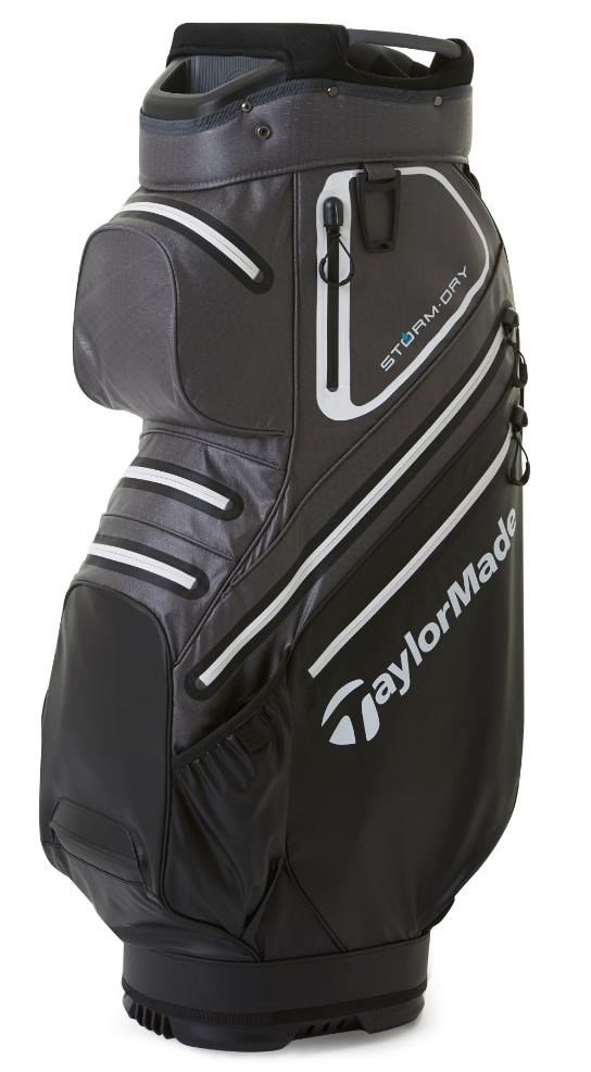 TaylorMade Storm-Dry Waterproof cart bag, čierno/sivý