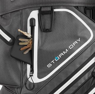 TaylorMade Storm-Dry Waterproof cart bag, čierno/sivý