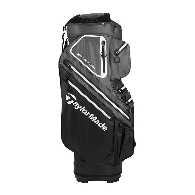 TaylorMade Storm-Dry Waterproof cart bag, čierno/sivý