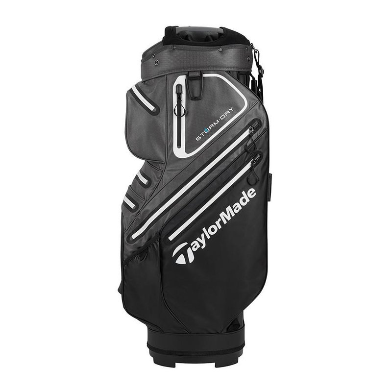 TaylorMade Storm-Dry Waterproof cart bag, čierno/sivý