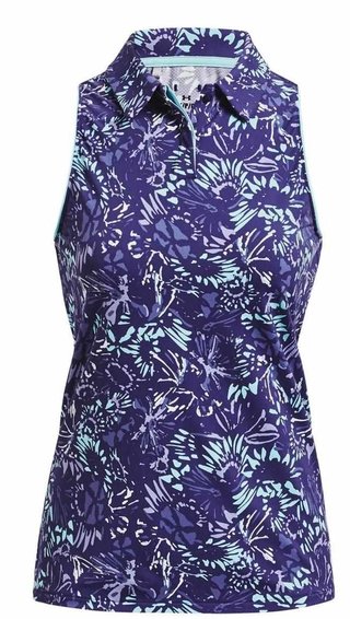 Under Armour Iso-Chill Sleeveless dámske polo, sonar blue