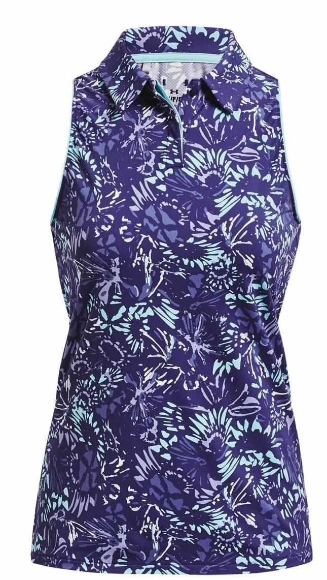 Under Armour Iso-Chill Sleeveless dámske polo, sonar blue