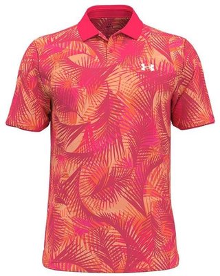 Under Armour Iso-Chill Graphic Palm pánske polo, ružové