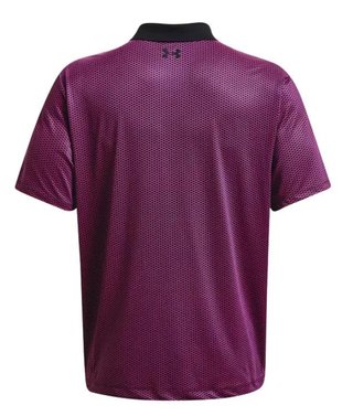 Under Armour Performance 3.0 Printed pánske polo, čierno/ružové