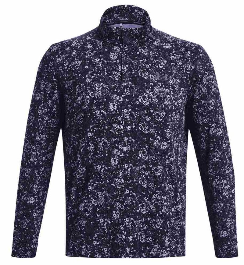 Under Armour Playoff Printed 1/4 Zip pánska mikina, navy