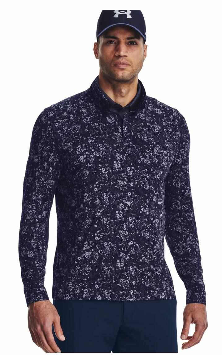 Under Armour Playoff Printed 1/4 Zip pánska mikina, navy