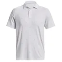 Under Armour Playoff 3.0 Printed pánske polo, bielo/static blue