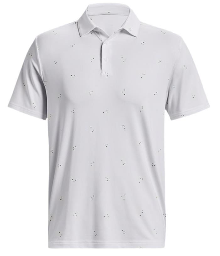 Under Armour Playoff 3.0 Printed pánske polo, bielo/static blue