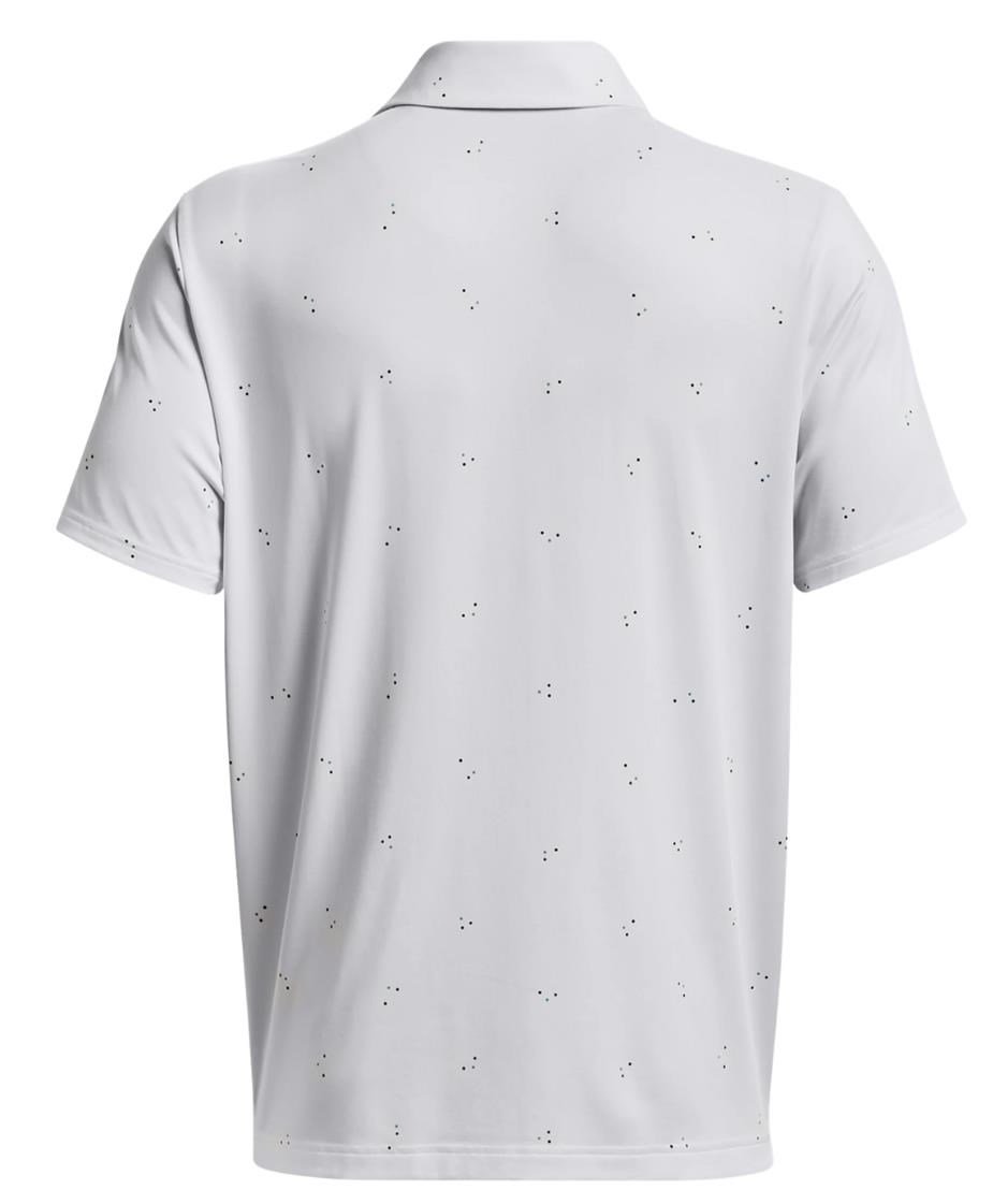 Under Armour Playoff 3.0 Printed pánske polo, bielo/static blue