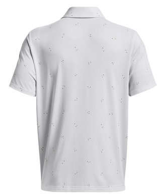 Under Armour Playoff 3.0 Printed pánske polo, bielo/static blue