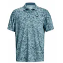 Under Armour Playoff 3.0 Printed pánske polo, still water/static blue