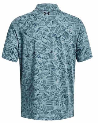 Under Armour Playoff 3.0 Printed pánske polo, still water/static blue