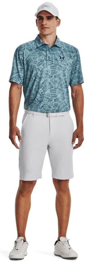 Under Armour Playoff 3.0 Printed pánske polo, still water/static blue