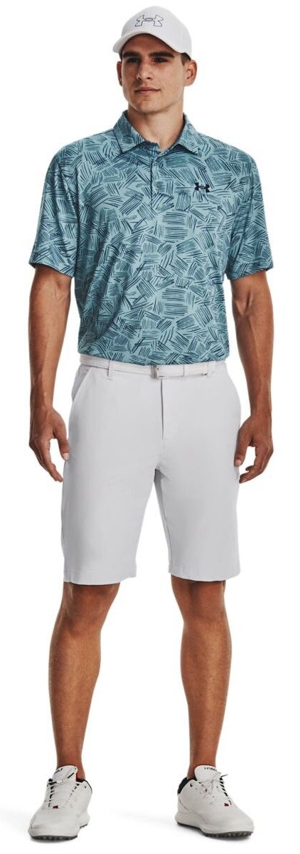 Under Armour Playoff 3.0 Printed pánske polo, still water/static blue