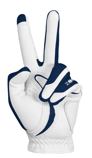 Zoom Zoom Hybrid dámska golfová rukavica, bielo/tmavomodrá