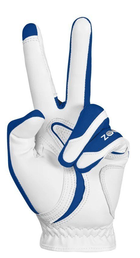 Zoom Zoom Hybrid dámská golfová rukavica, bielo/modrá