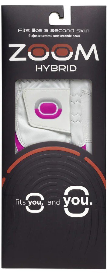 Zoom Zoom Hybrid dámská golfová rukavica, bielo/ružová
