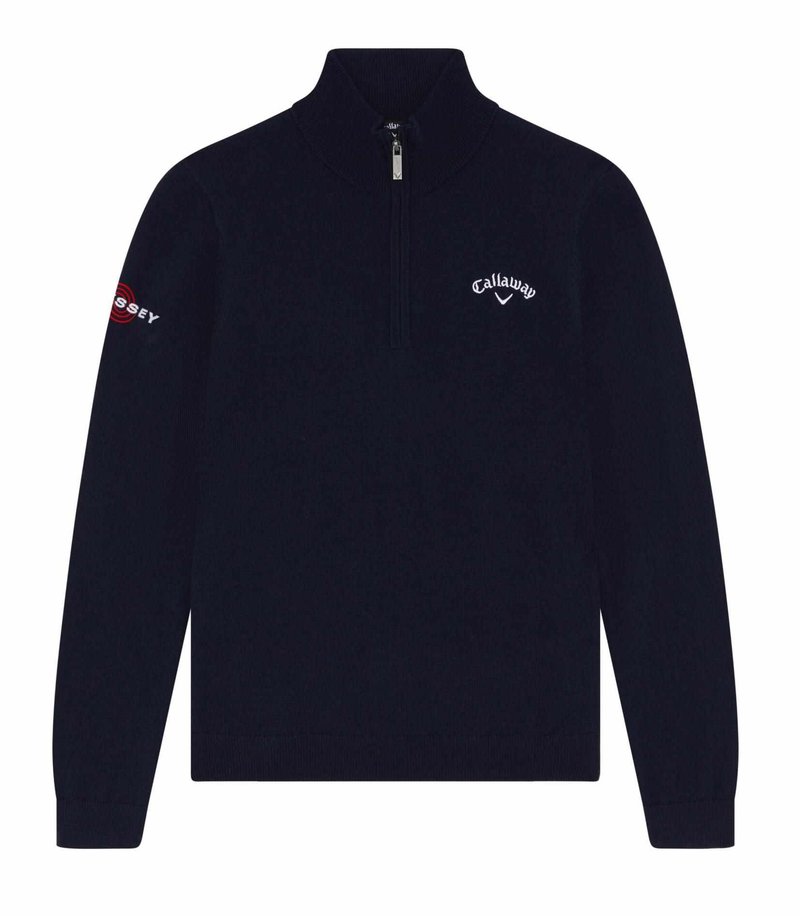Callaway V-Neck junior detský pulóver 2023, navy