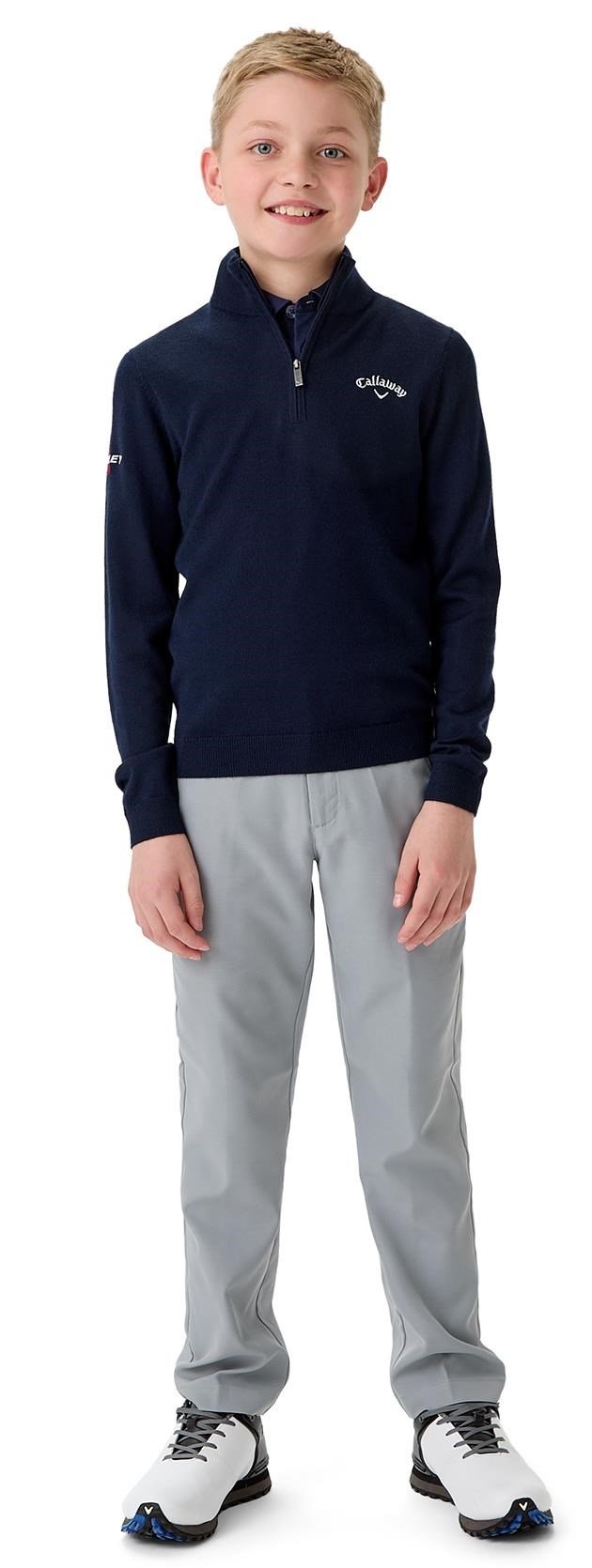 Callaway V-Neck junior detský pulóver 2023, navy