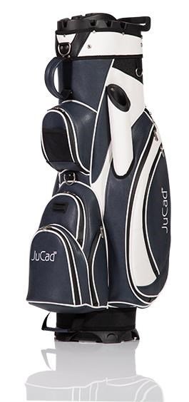 JuCad Manager Plus cart bag, tmavomodrý/biely