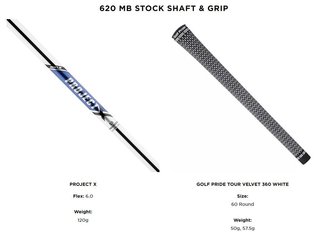 Titleist 620 MB pánske železá, oceľ