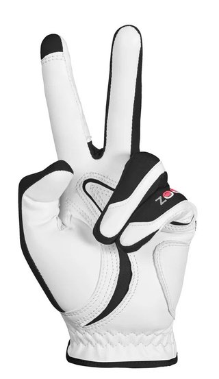 Zoom Zoom Hybrid pánská golfová rukavica, biela/čierna/červená