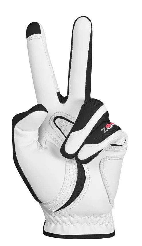Zoom Zoom Hybrid pánská golfová rukavica, biela/čierna/červená