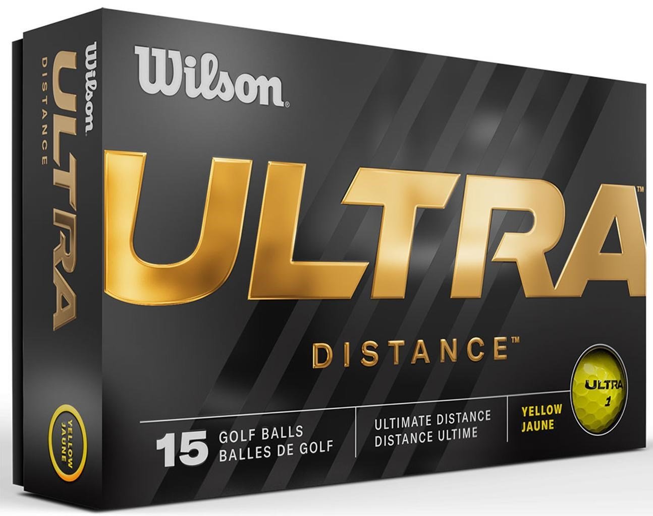 Wilson Ultra Distance golfové loptičky (15 ks), žlté