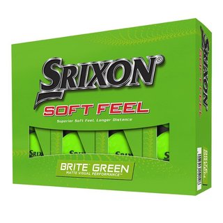 Srixon Soft Feel Brite golfové loptičky, zelené