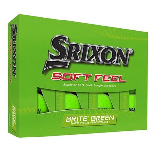 Srixon Soft Feel Brite golfové loptičky, zelené