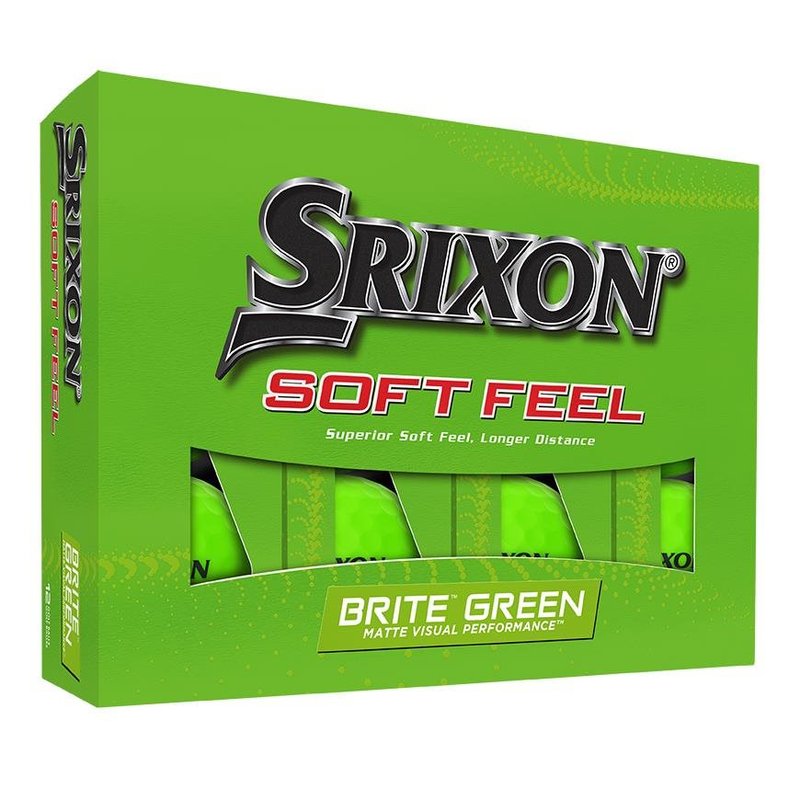 Srixon Soft Feel Brite golfové loptičky, zelené