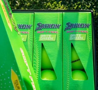 Srixon Soft Feel Brite golfové loptičky, zelené