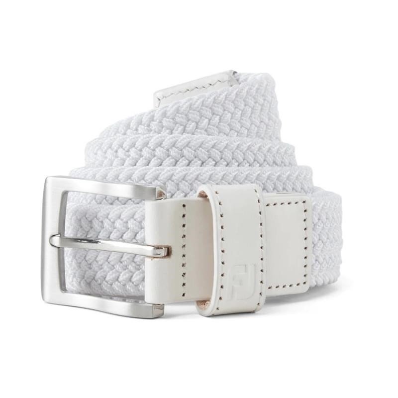 FootJoy Braided pánsky opasok, biely