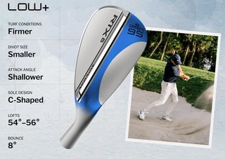Cleveland RTX 6 ZipCore Tour Satin pánsky wedge, oceľ