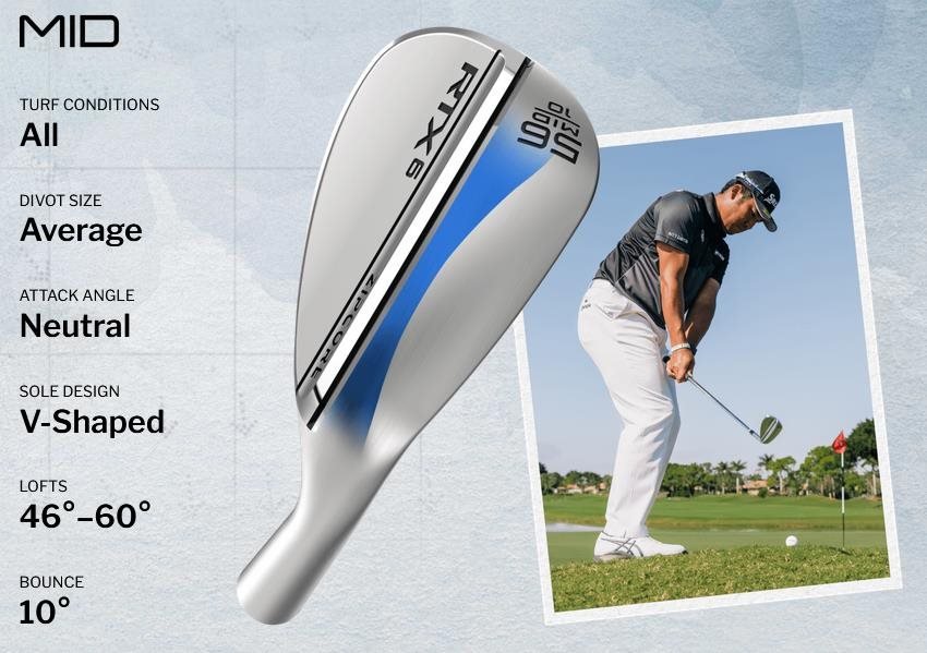 Cleveland RTX 6 ZipCore Tour Satin pánsky wedge, oceľ