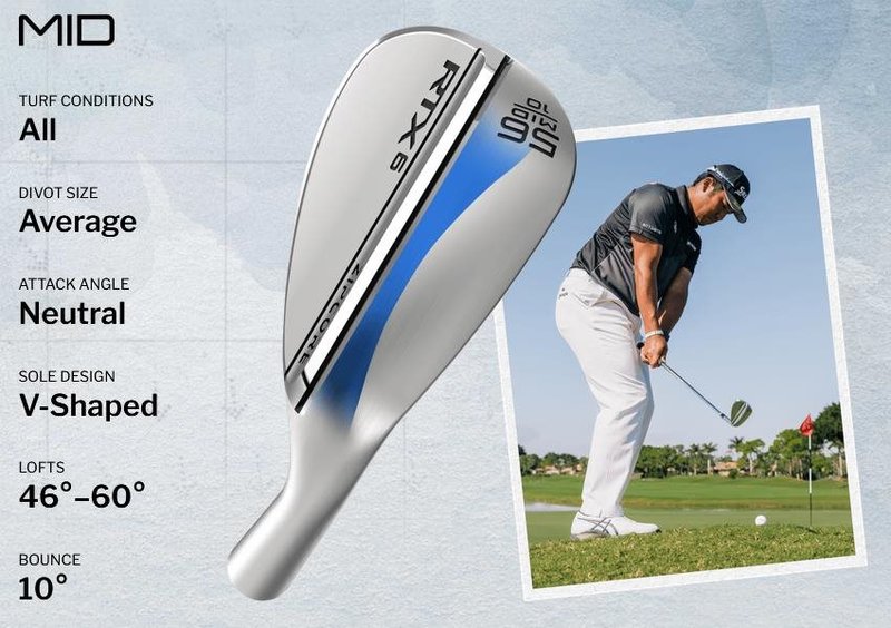 Cleveland RTX 6 ZipCore Tour Satin pánsky wedge, oceľ