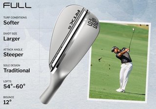 Cleveland RTX 6 ZipCore Tour Satin pánsky wedge, oceľ