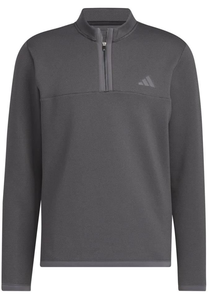 Adidas Microdot 1/4 pánska mikina, čierno/biela