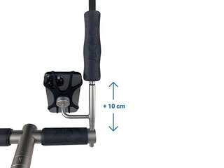 JuCad smartphone holder with umbrella extension príslušenstvo k vozíkom, titanium