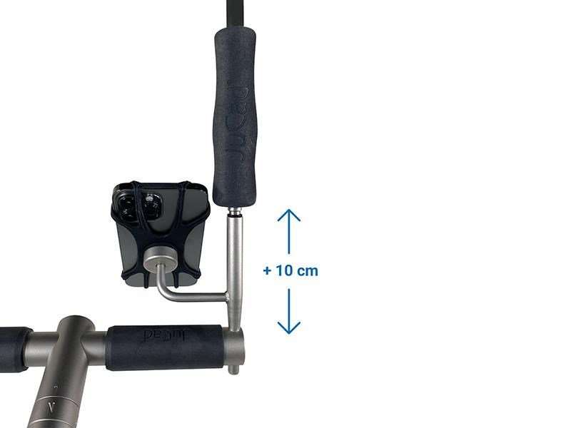 JuCad smartphone holder with umbrella extension príslušenstvo k vozíkom, titanium