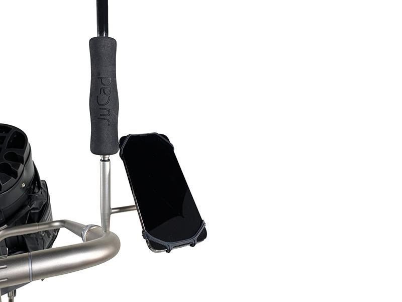 JuCad smartphone holder with umbrella extension príslušenstvo k vozíkom, titanium